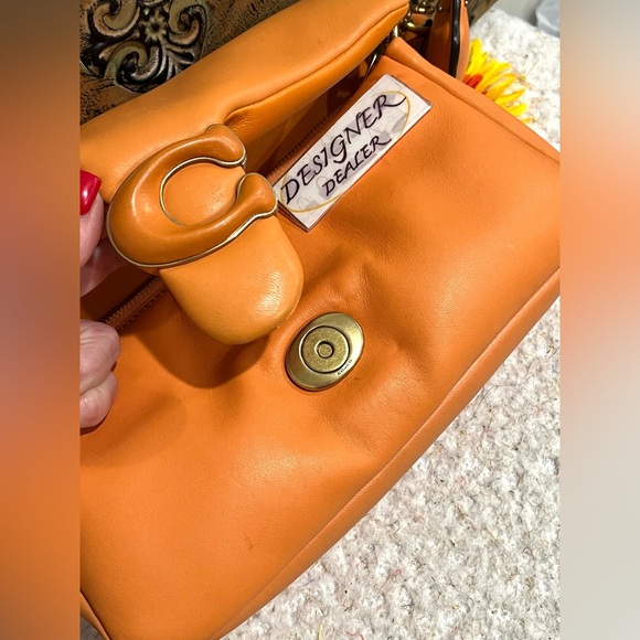 COACH Pillow Tabby Shoulder Bag Candied Orange C0772 - Picture 8 of 14